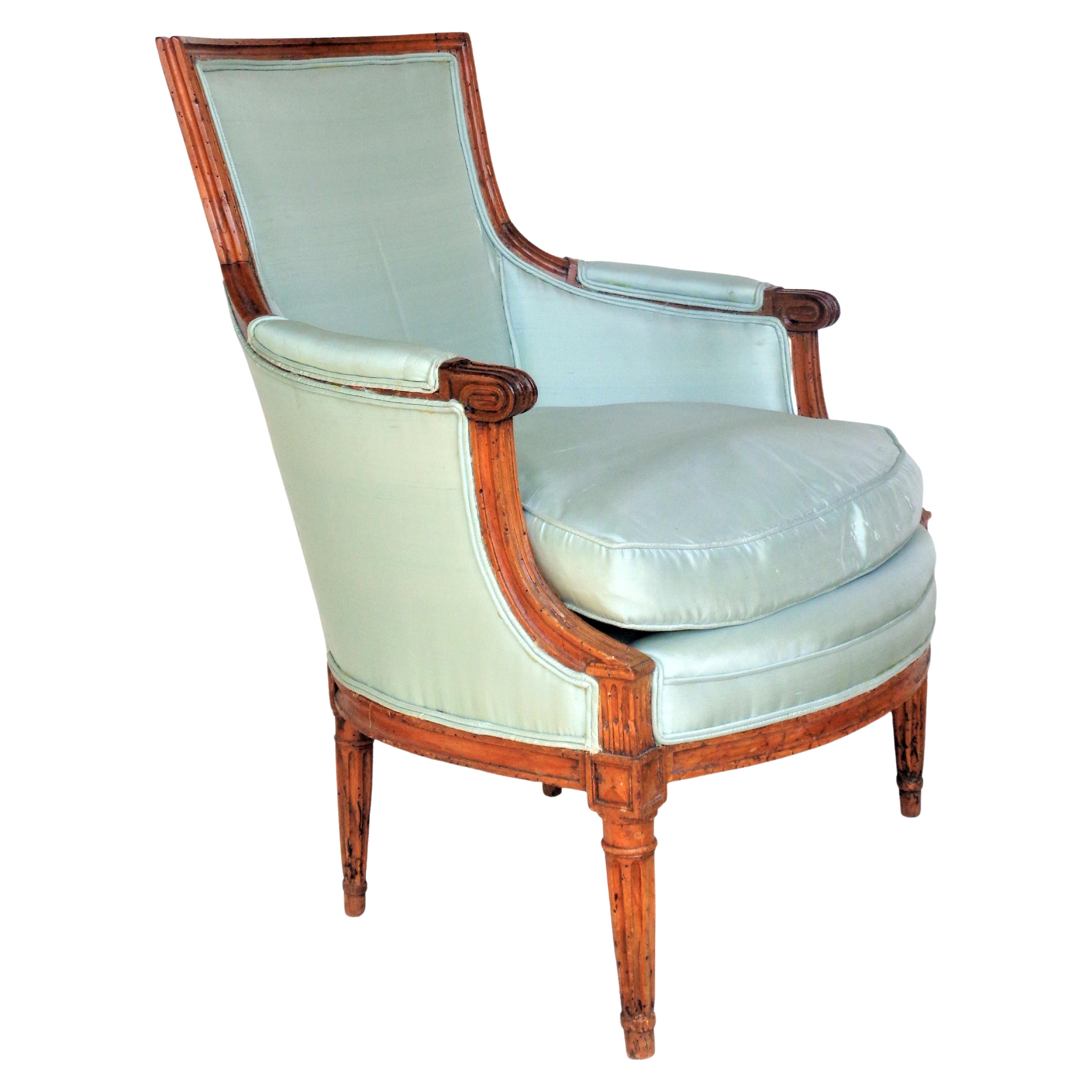 18th Century Louis XVI Fruitwood Marquise / Bergere  