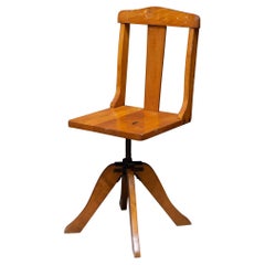 Adjustable Children's Swivel Desk Chair, c.1900-1930