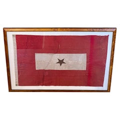 Antique Historic American Blue Star Flag, circa 1917