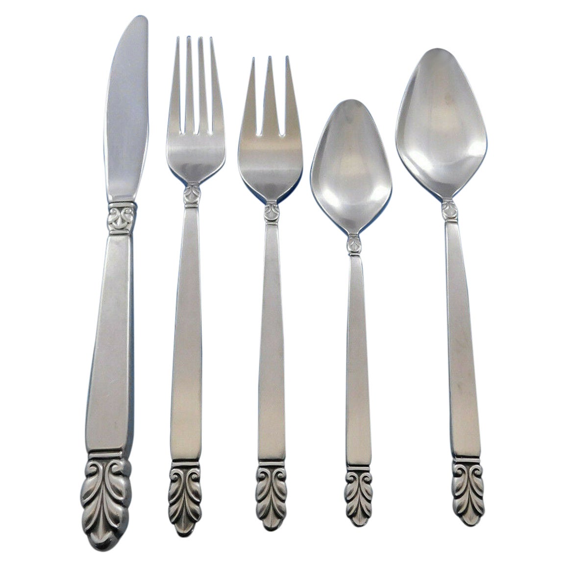 Norse by International Stainless Steel Flatware Set for 12 Service 66 Pieces