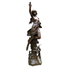 Bronze Statue by Gustava Obiols Delgado