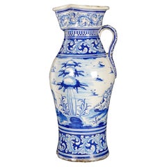 Large 18th/19th Century French Faience Pitcher