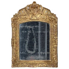 18th Century French Regency Carved Giltwood Mirror