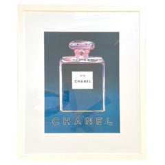 Framed Vintage Chanel Poster After Andy Warhol, circa 1997