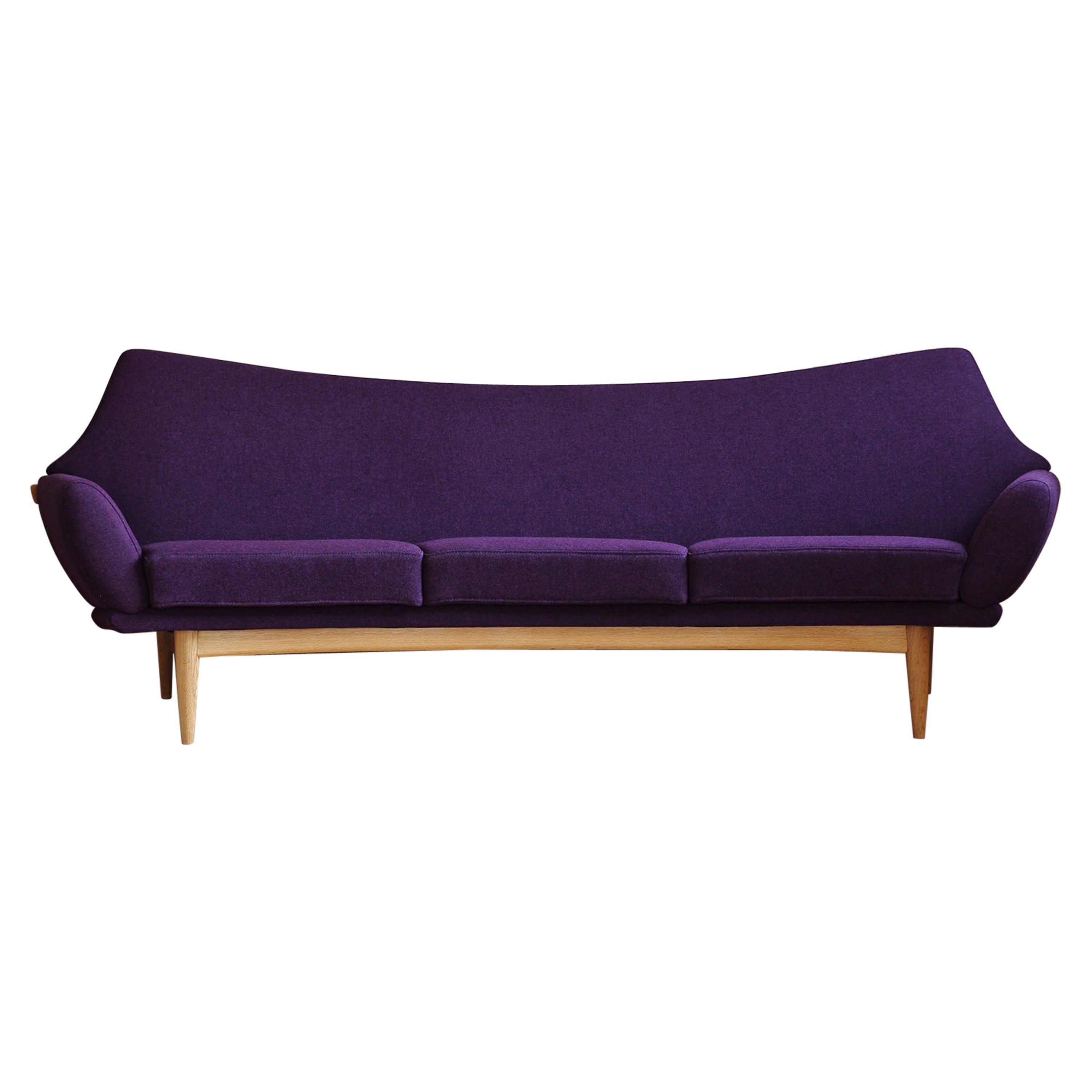 Johannes Andersen Sofa for AB Trensums Reupholstered in Kvadrat Fabric, 1950s