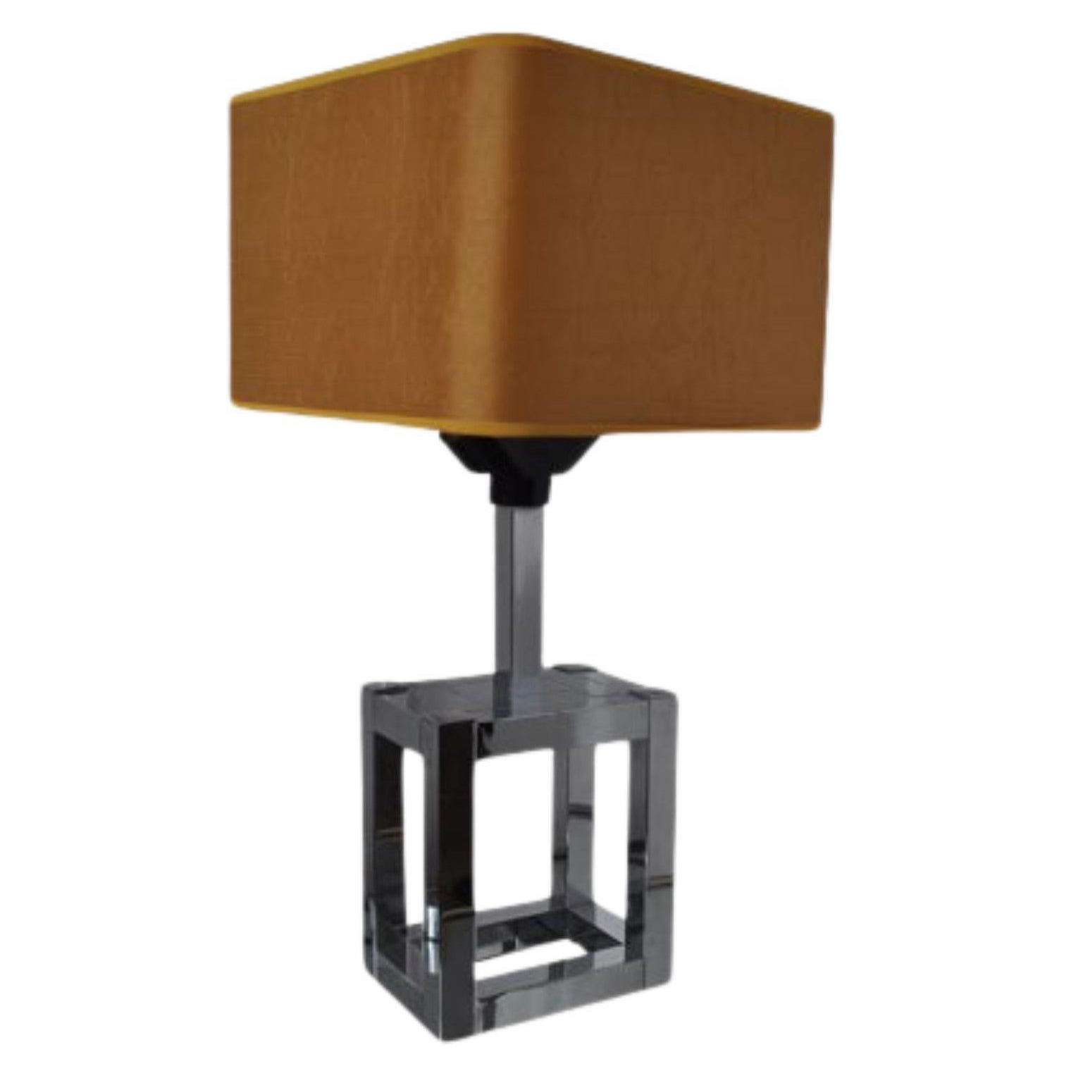 1970 Willy Rizzo Cubic Table Lamp for Lumica, Italy For Sale