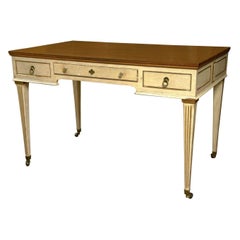 Vintage French Directoire Style Painted Desk by John Widdicomb