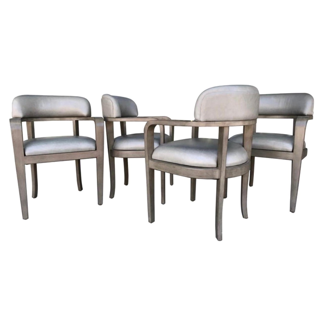 Steve Chase Originals Set of Four Custom Modern Game or Dining Chairs For Sale