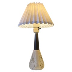 Italian Atomic Table Lamp with Brass Accents, 1950s