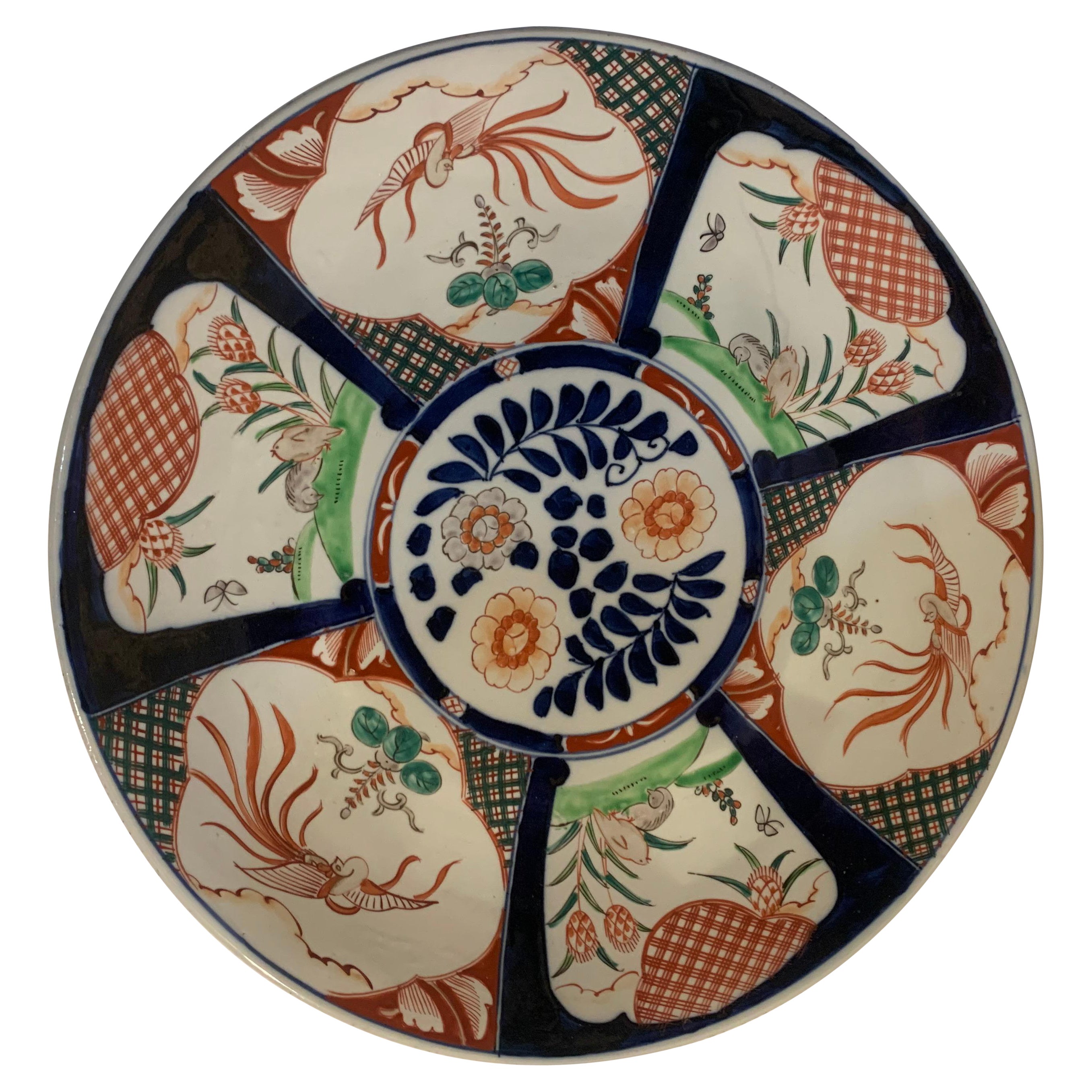 Stunning Antique 19th Century Japanese "Imari" Porcelain Plate For Sale