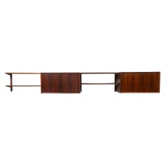 Modularer dänischer Wandschrank aus Rosenholz von Poul Cadovius für Cado, 1960er Jahre