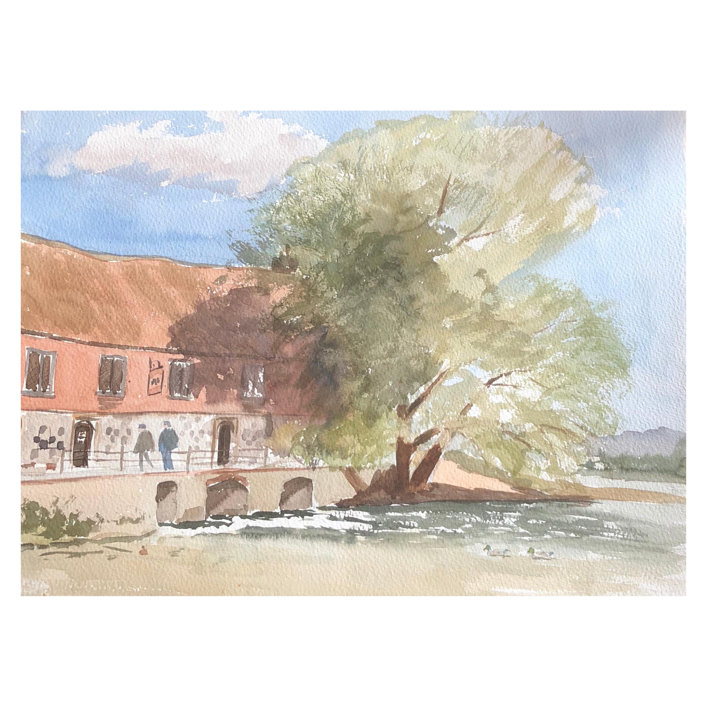 Harnham Mill, Original British Watercolour Painting