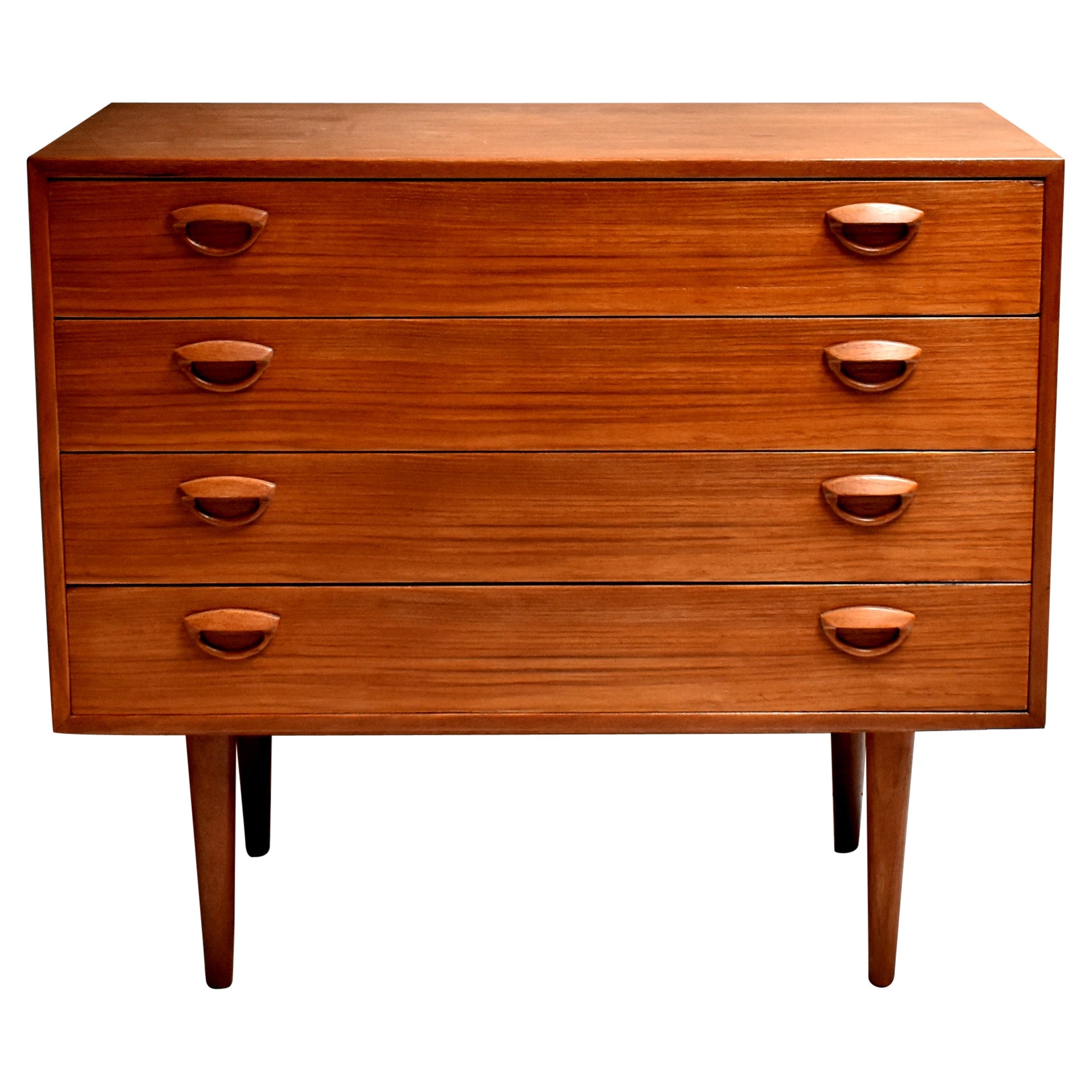 Danish Manufacture, Danish Vintage 60's Chest of Drawers in Wood