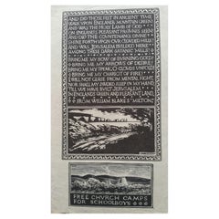 Englischer antiker englischer Holzschliff-Gravur, William Blakes' Milton