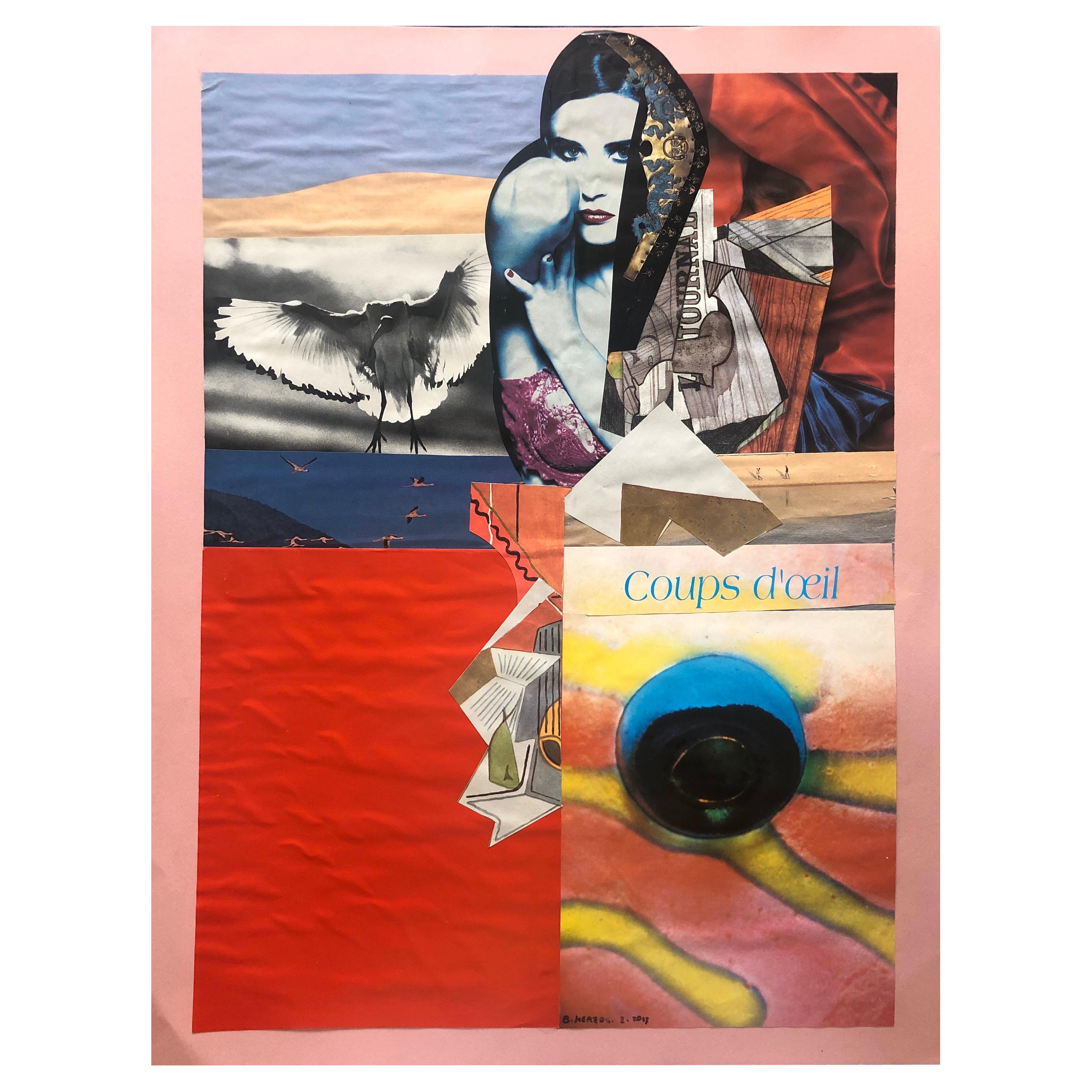 20th Paris School Collage Cutout Artwork Meravigliose opzioni di interior design!
