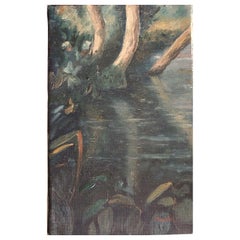 Fernand Audet Signed French Post-Impressionist Oil - River Landscape