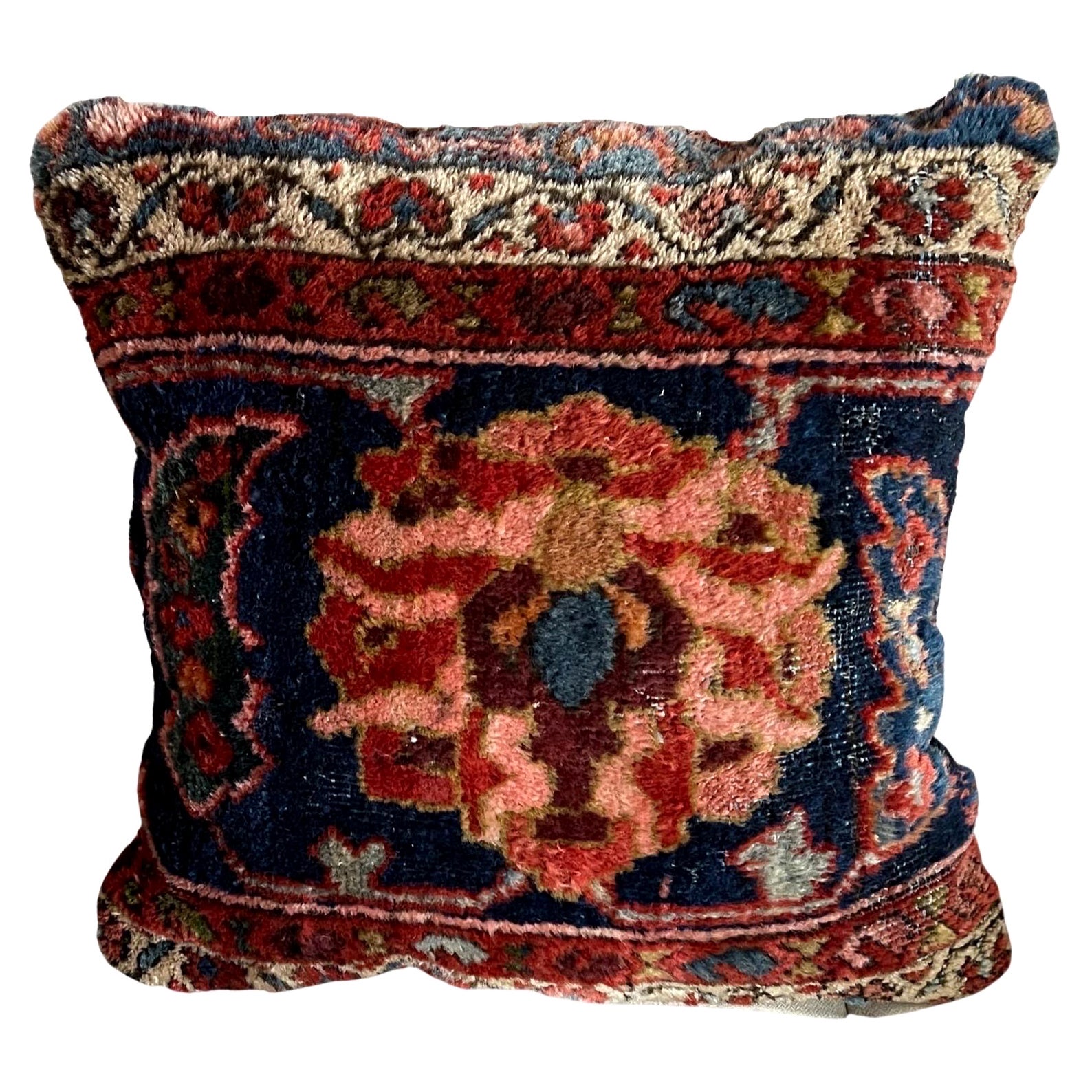 Antique Persian Rug Pillow at 1stDibs
