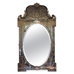 Antique Mid to Late 19th Century Venetian Mirror