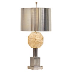 Bronze and Fractal Resin Maison Charles Table Lamp
