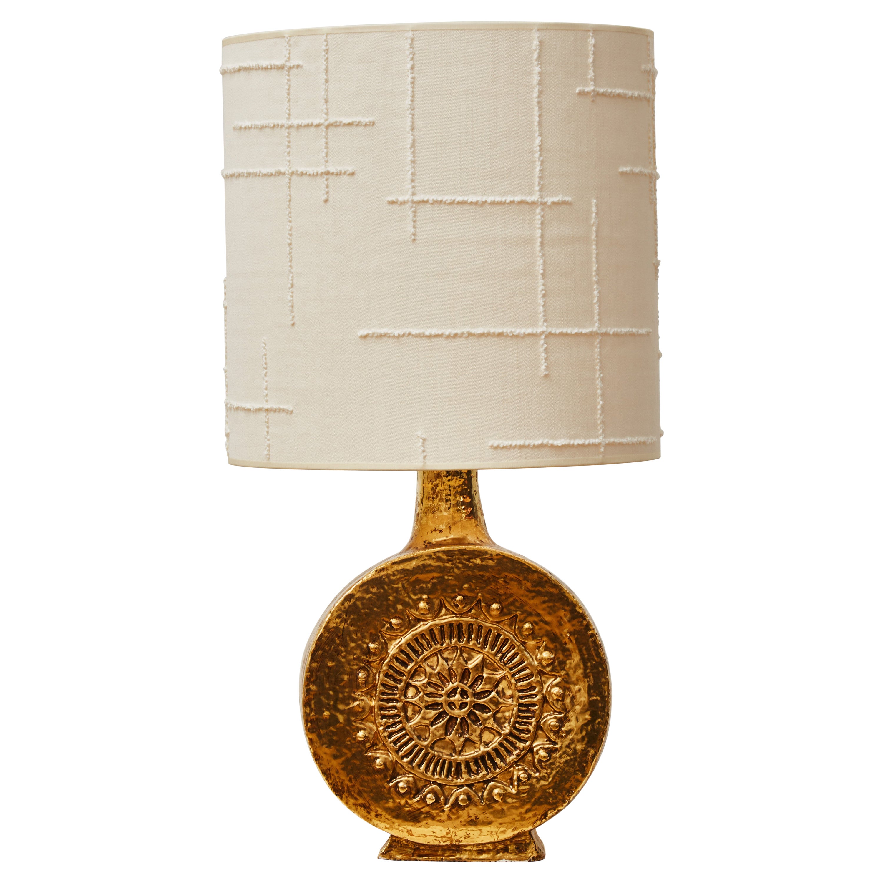 Golden Italian Ceramic Table Lamp