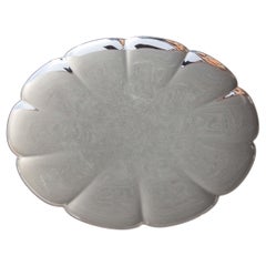 Tiffany Mid Century Modern Sterling Silver Scalloped Serving Platter