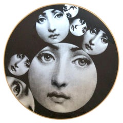 Assiette en porcelaine Piero Fornasetti Rosenthal thèmes et variations, Motiv 34