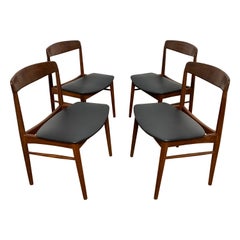 Set of Four Danish Teak Dining Chairs by SAX, circa 1960s