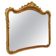 JOHN WIDDICOMB Cherry Gold Trimmed French Country Dresser / Wall Mirror