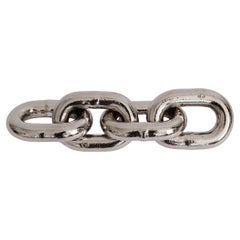 Large Carl Auböck Model #5072 'Chain' Nickel Paperweight