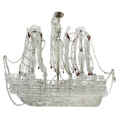 Ship-Shaped Crystal Chandelier