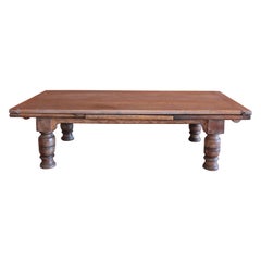 Late 18th Century French Oak Expandable Coffee Table