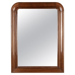 French Louis Philippe Style Walnut Mirror