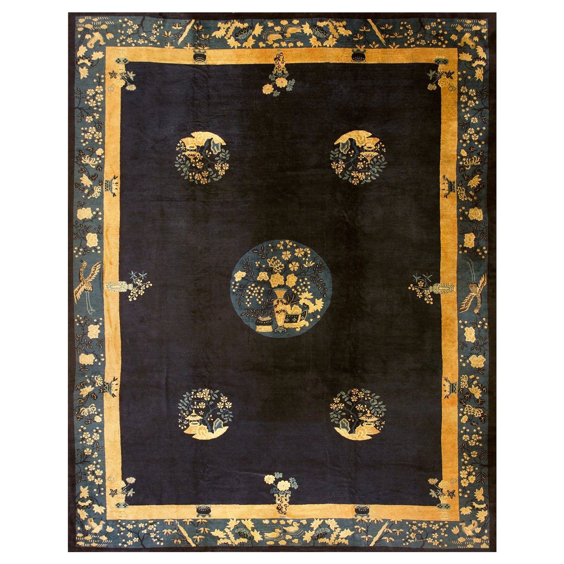 Early 20th Century Chinese Peking Carpet ( 10' x 12' 6" - 305 x 382 ) For Sale