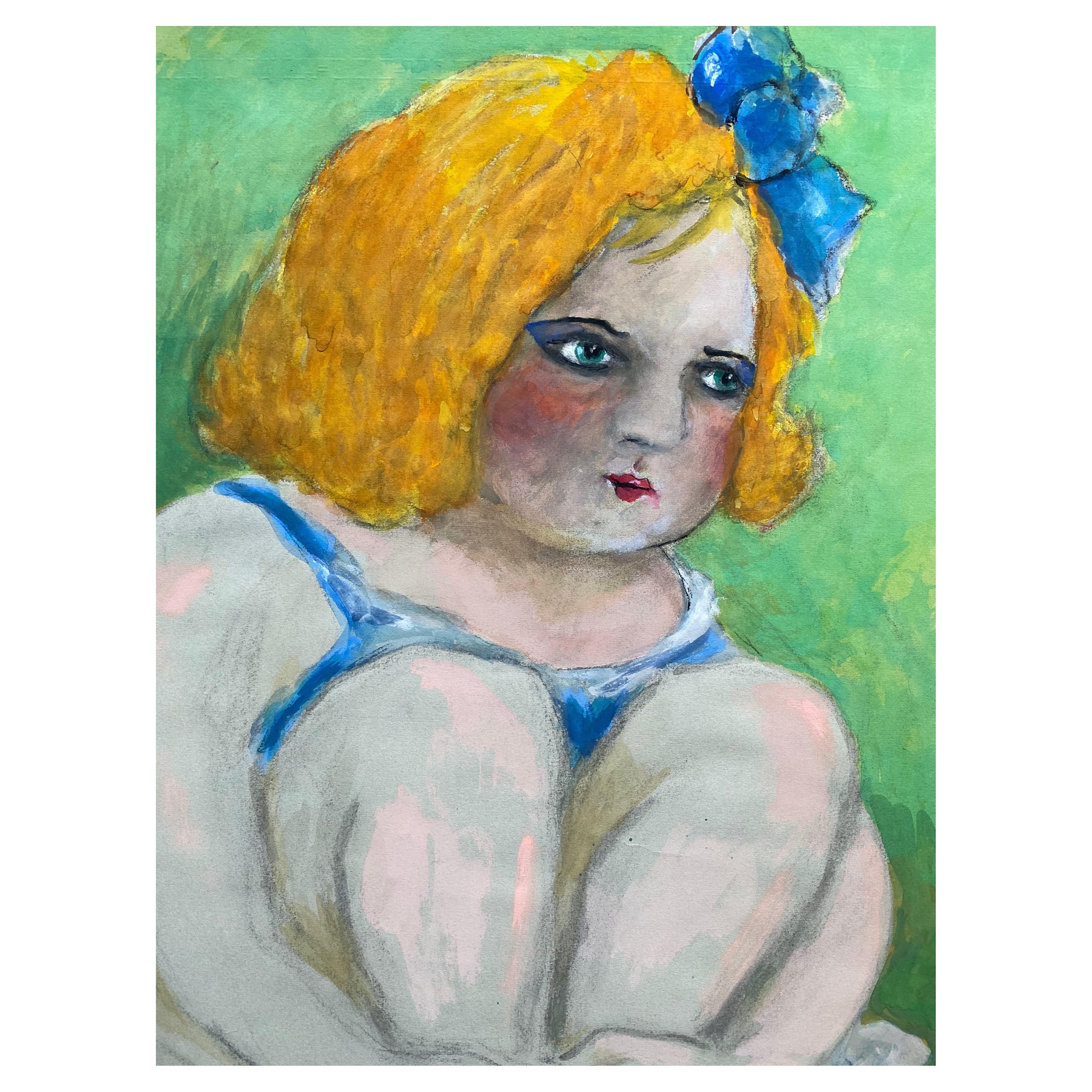 1960er Jahre Französisch Porträt Junges Mädchen