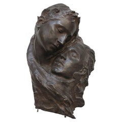 Fortini Cast Bronze Figural Relief Sculpture