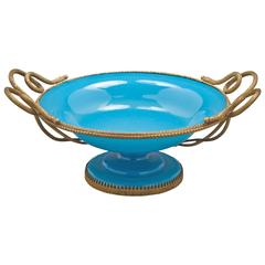 French Bronze-Mounted Opaline Dish, circa 1810