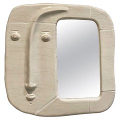 Miroir en céramique unique en son genre signé par DaLo