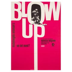 Blow-up 1967 Danish Film Movie Poster, Stevenov