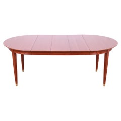 Used Mid-Century French Regency Cherry Wood Dining Table Attributed to Tomlinson