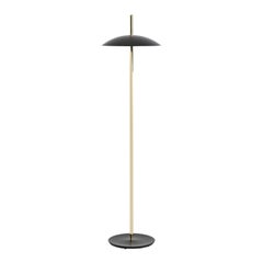 Black X Brass Signal Floor Lamp from Souda, In Stock