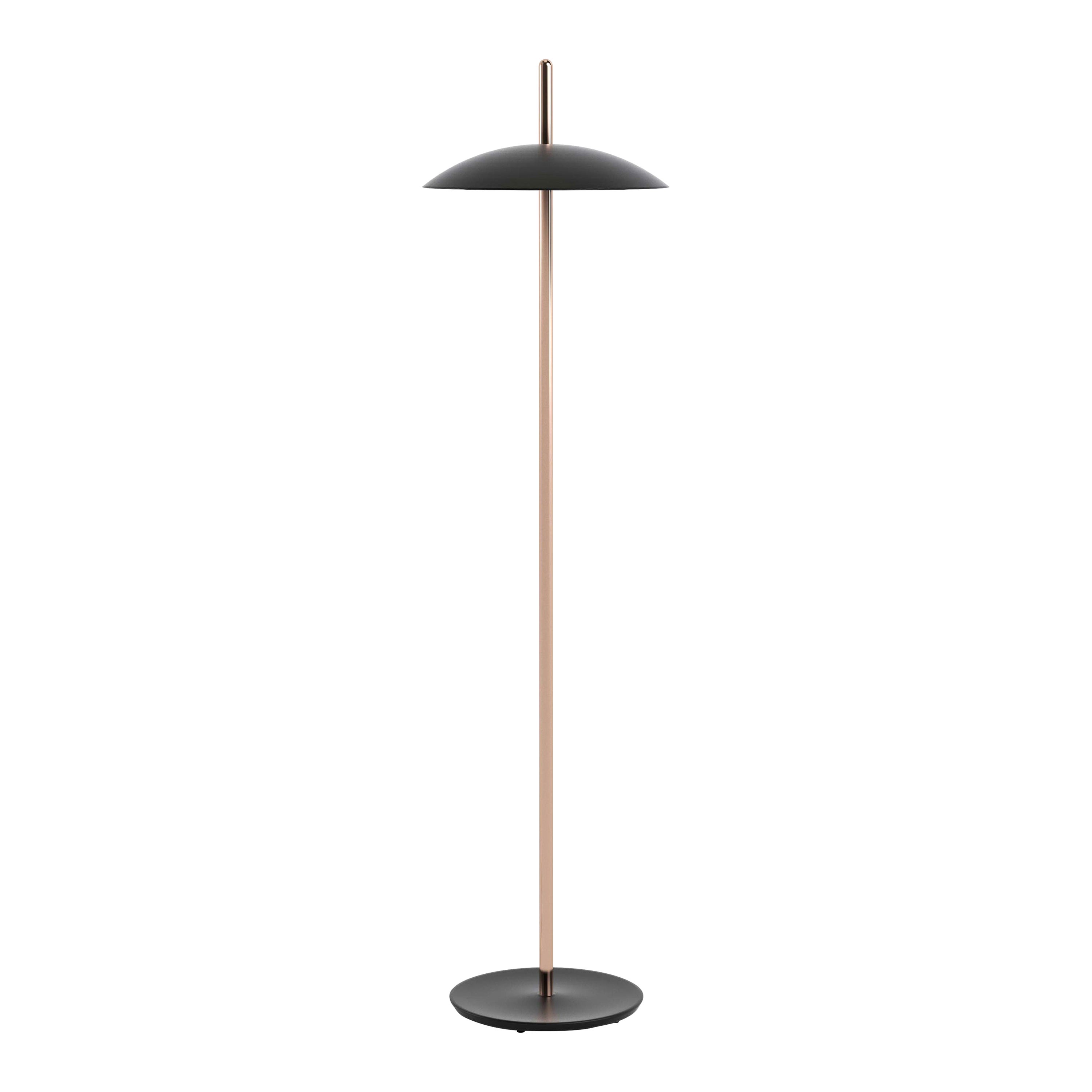 Black X Copper Signal Floor Lamp from Souda, Made to Order For Sale