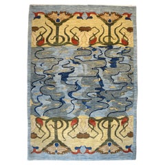 Orley Shabahang "Reflections" Art Nouveau Persian Rug, 5x7