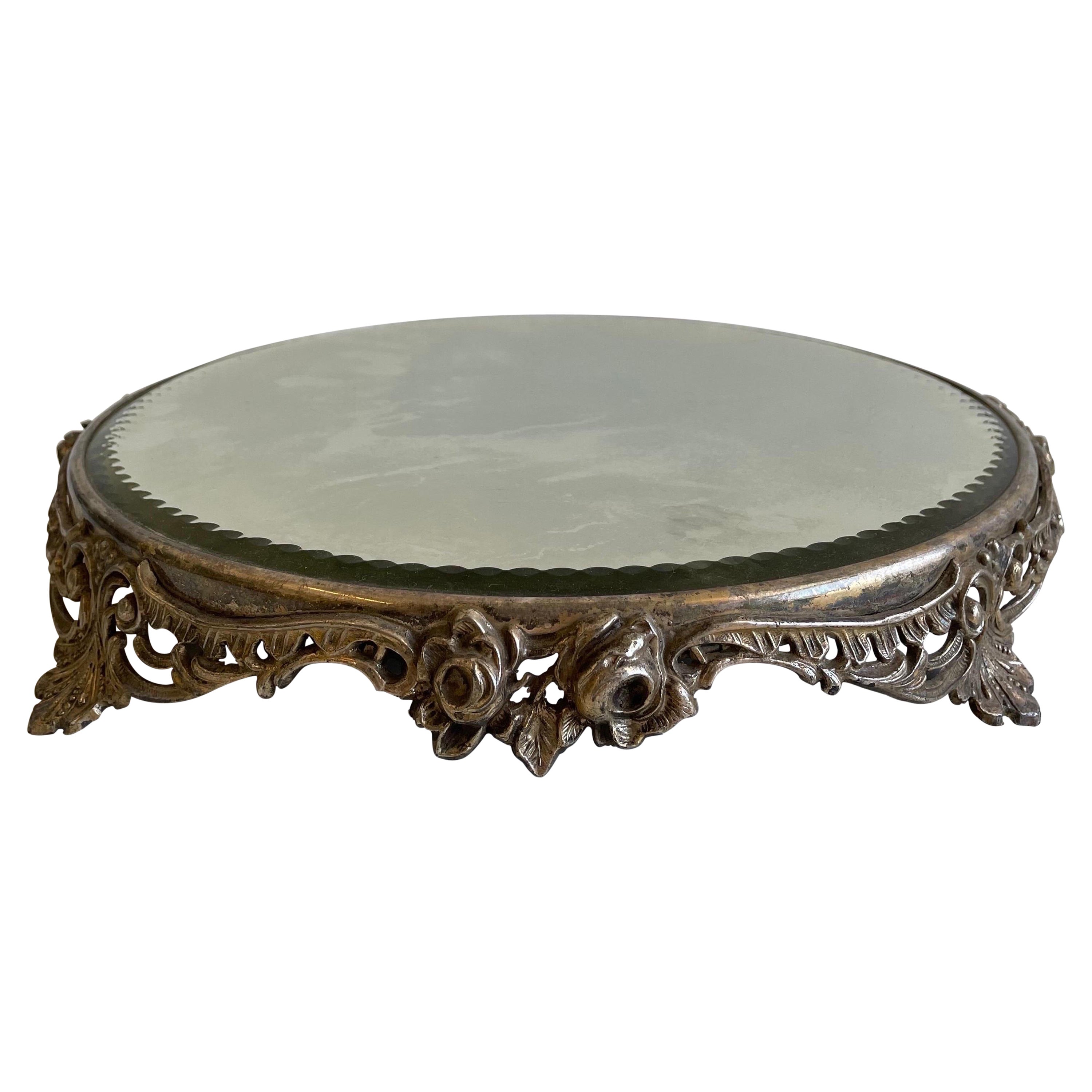 Vintage Table Plateau Mirror For Sale