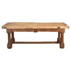 Antique French Butchers Table