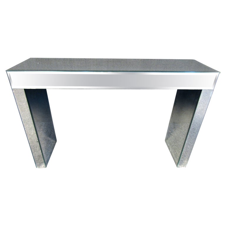 Modern Mirror Glass Coffee Table For Sale at 1stDibs