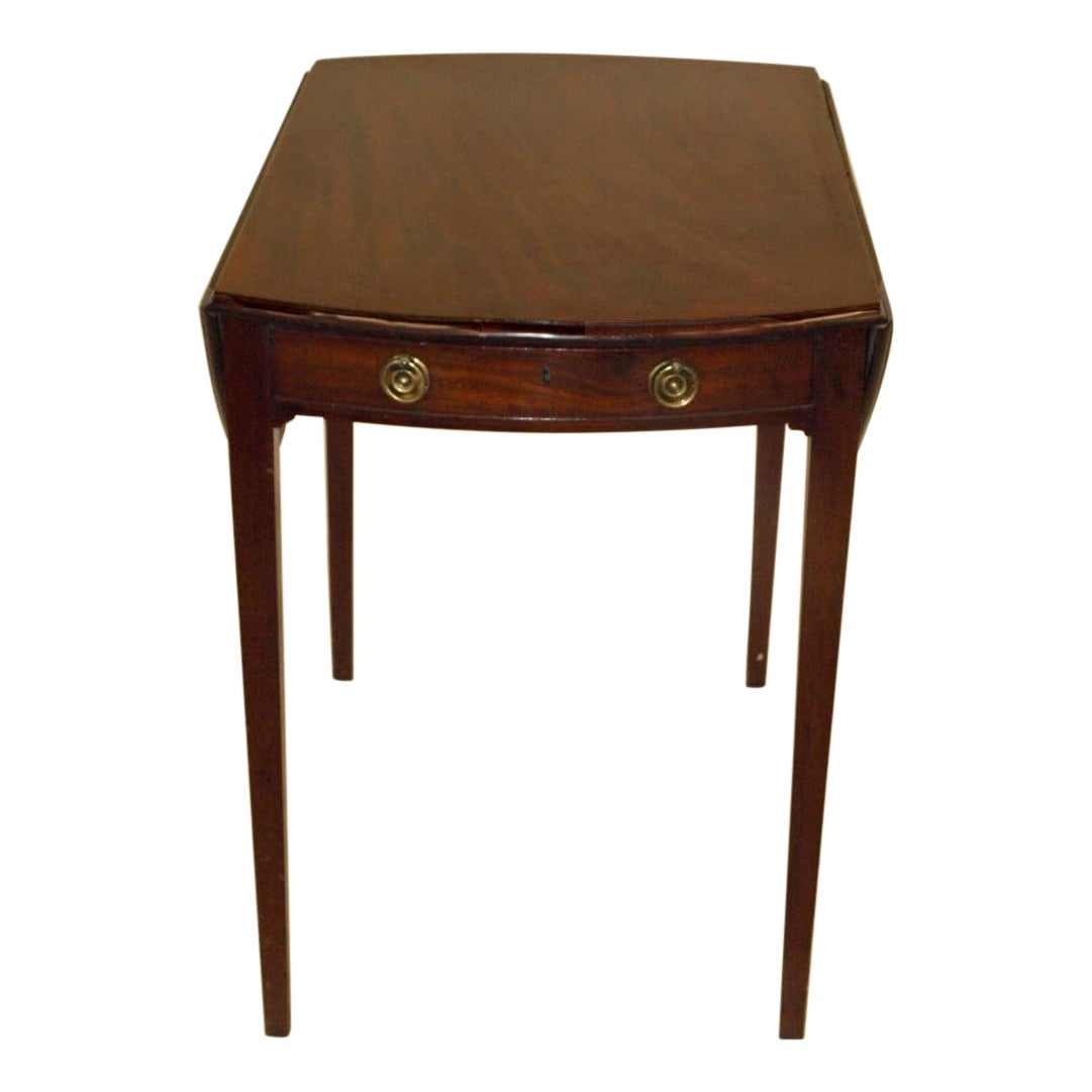 Oval Hepplewhite Pembroke Table For Sale