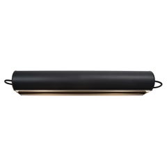 Charlotte Perriand 'Applique Cylindrique Longue' Wall Lamp in Anthracite Grey