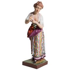 Early 19th Century Porcelain Figure of a Young Mother