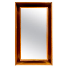 Rare Danish Modern Bernhard Pedersen & Hansen Signed Wall Vanity Inset Mirror