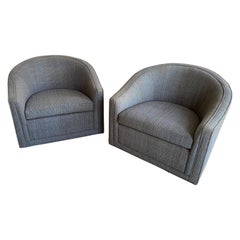 Jack Lenor Larsen for Jack Lenor Larsen Furniture Company Barrel Chairs